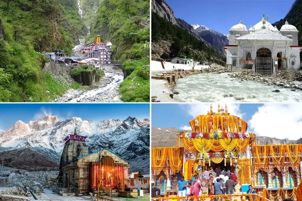 4 Dham Yatra - Yamnotri Dham-Gangotri Dham-Kedarnath Dham-Badrinath Dham